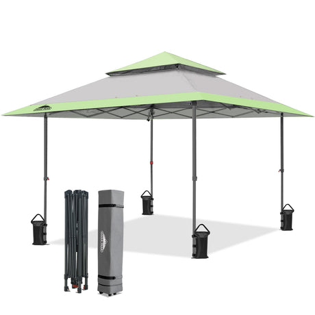 13x13 Pop Up Canopy Tent, Auto Extended Eaves - Eagle Peak®