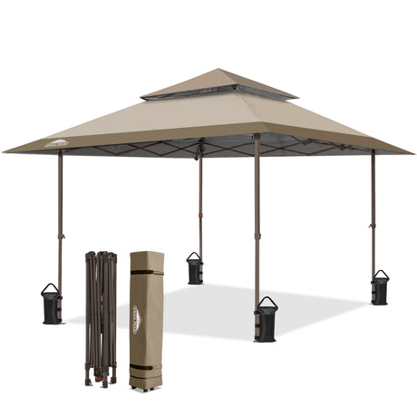 13x13 Pop Up Canopy Tent, Auto Extended Eaves - Eagle Peak®