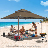 13x13 Pop Up Canopy Tent, Auto Extended Eaves - Eagle Peak®