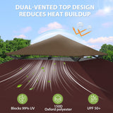 13x13 Pop Up Canopy Tent, Auto Extended Eaves - Eagle Peak®