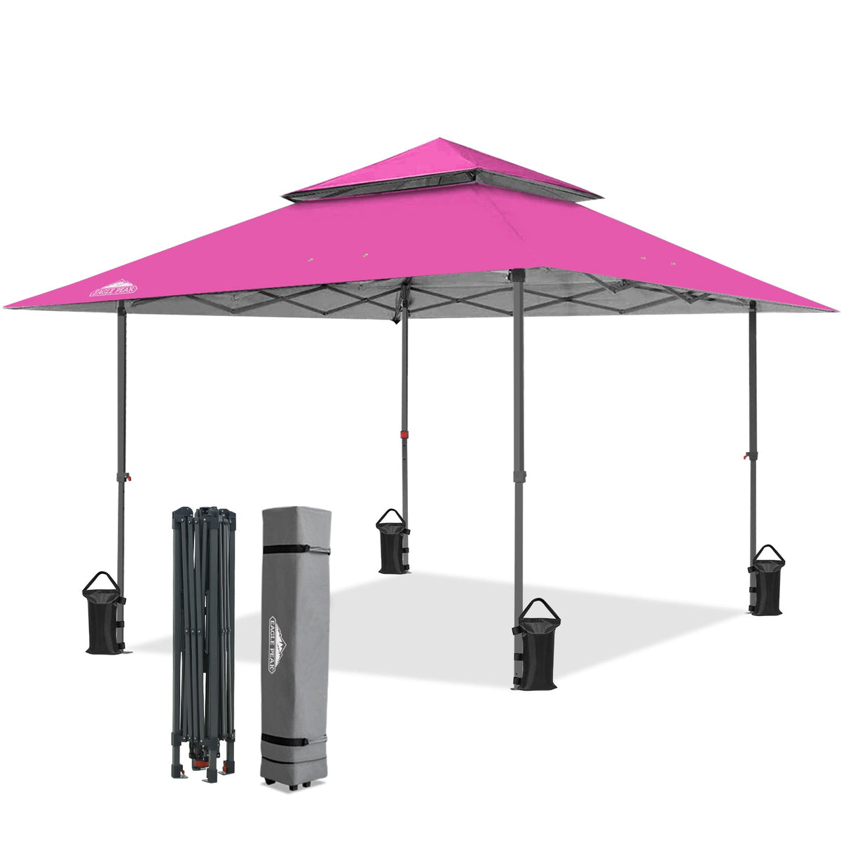 13x13 Pop Up Canopy Tent, Auto Extended Eaves - Eagle Peak®