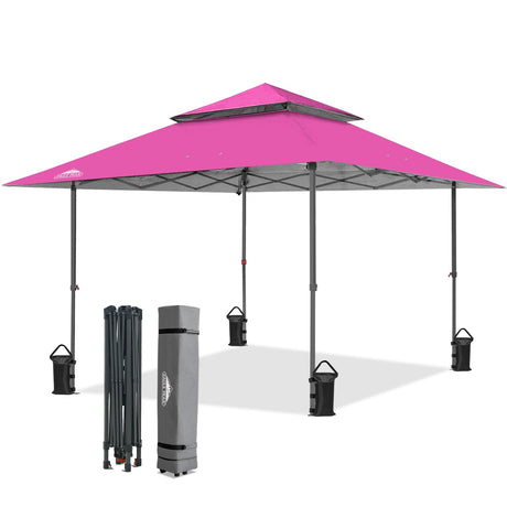 13x13 Pop Up Canopy Tent, Auto Extended Eaves - Eagle Peak®
