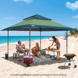 13x13 Pop Up Canopy Tent, Auto Extended Eaves - Eagle Peak®