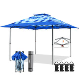 13x13 Pop Up Canopy Tent, Auto Extended Eaves - Eagle Peak®