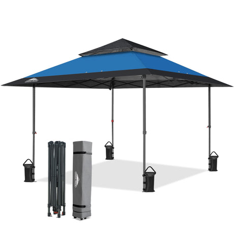 13x13 Pop Up Canopy Tent, Auto Extended Eaves - Eagle Peak®