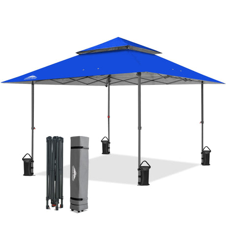 13x13 Pop Up Canopy Tent, Auto Extended Eaves - Eagle Peak®