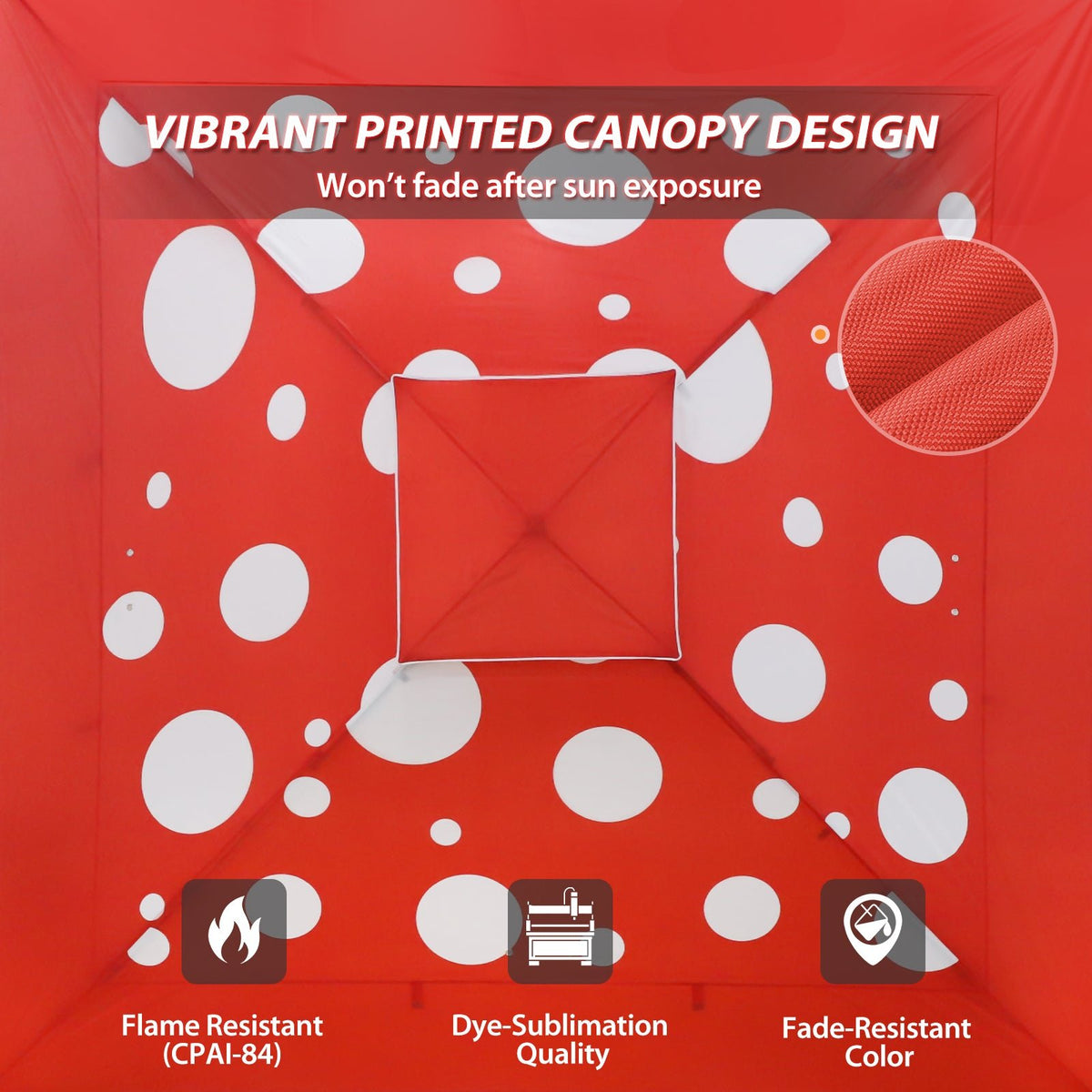 13x13 Pop Up Canopy Tent, Auto Extended Eaves - Eagle Peak®