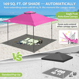 13x13 Pop Up Canopy Tent, Auto Extended Eaves - Eagle Peak®