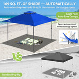 13x13 Pop Up Canopy Tent, Auto Extended Eaves - Eagle Peak®
