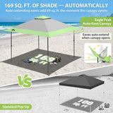 13x13 Pop Up Canopy Tent, Auto Extended Eaves - Eagle Peak®