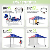 13x13 Pop Up Canopy Tent Sidewall, Extended Eaves - Eagle Peak®