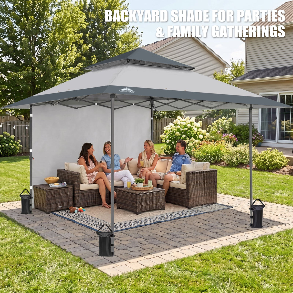13x13 Pop Up Canopy Tent Sidewall, Extended Eaves - Eagle Peak®
