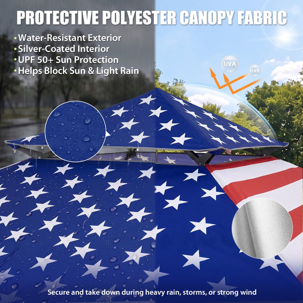 13x13 Pop Up Canopy Tent Sidewall, Extended Eaves - Eagle Peak®