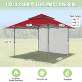 13x13 Pop Up Canopy Tent Sidewall, Extended Eaves - Eagle Peak®