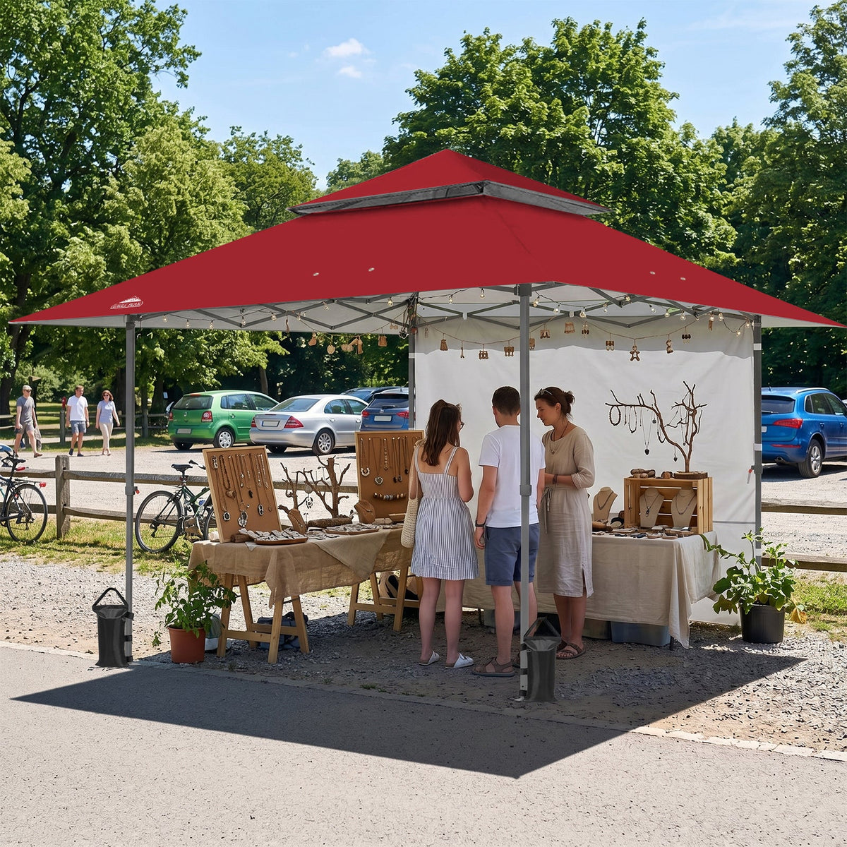 13x13 Pop Up Canopy Tent Sidewall, Extended Eaves - Eagle Peak®