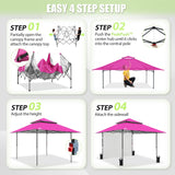13x13 Pop Up Canopy Tent Sidewall, Extended Eaves - Eagle Peak®