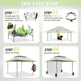 13x13 Pop Up Canopy Tent Sidewall, Extended Eaves - Eagle Peak®