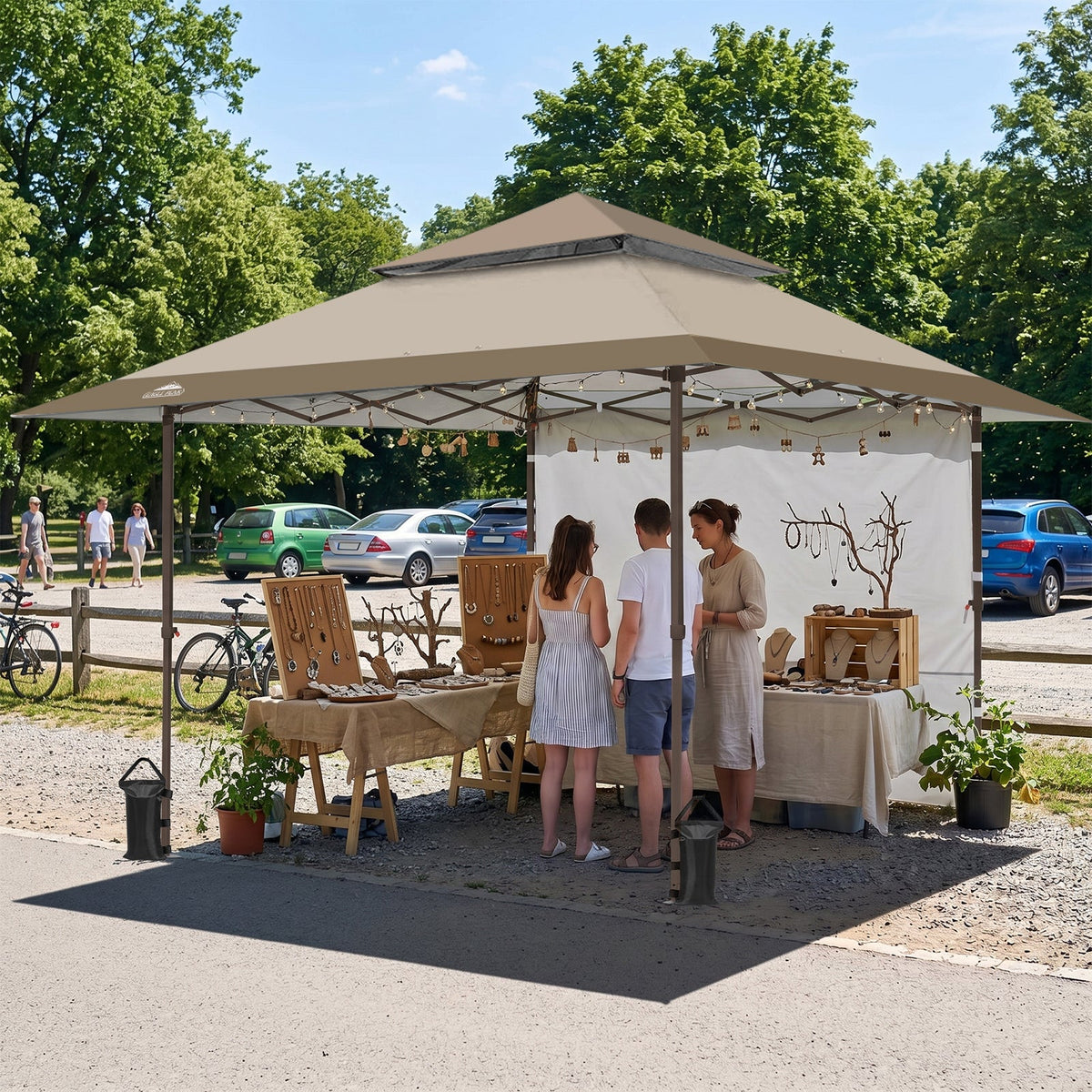 13x13 Pop Up Canopy Tent Sidewall, Extended Eaves - Eagle Peak®