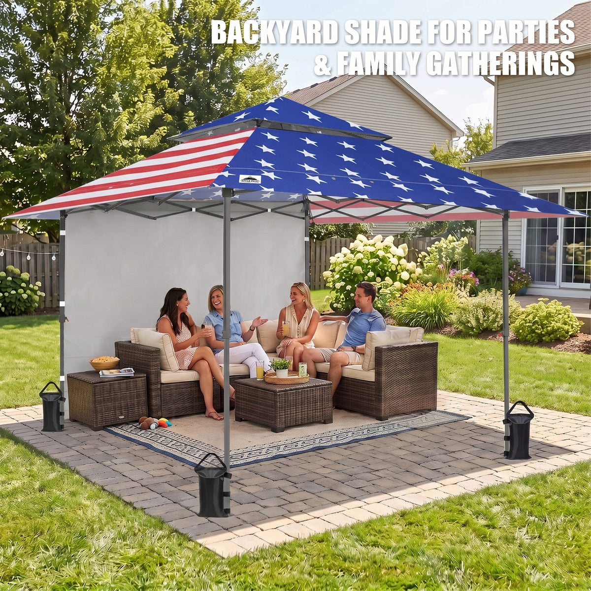 13x13 Pop Up Canopy Tent Sidewall, Extended Eaves - Eagle Peak®