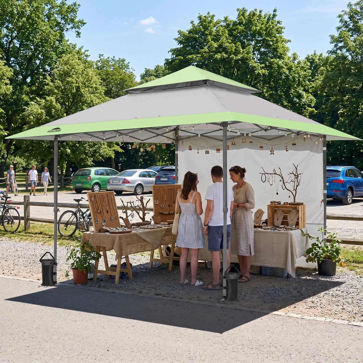 13x13 Pop Up Canopy Tent Sidewall, Extended Eaves - Eagle Peak®