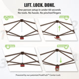 13x13 Pop Up Canopy Tent With Sidewall - Eagle Peak®
