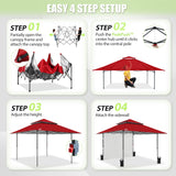 13x13 Pop Up Canopy Tent With Sidewall - Eagle Peak®