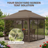 13x13 Pop Up Gazebo with Netting w/ 169 sqft of Shade - Eagle Peak®
