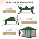 13x13 Pop Up Gazebo with Netting w/ 169 sqft of Shade - Eagle Peak®