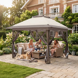 13x13 Pop Up Gazebo with Netting w/ 169 sqft of Shade - Eagle Peak®