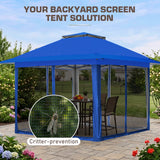 13x13 Pop Up Gazebo with Netting w/ 169 sqft of Shade - Eagle Peak®