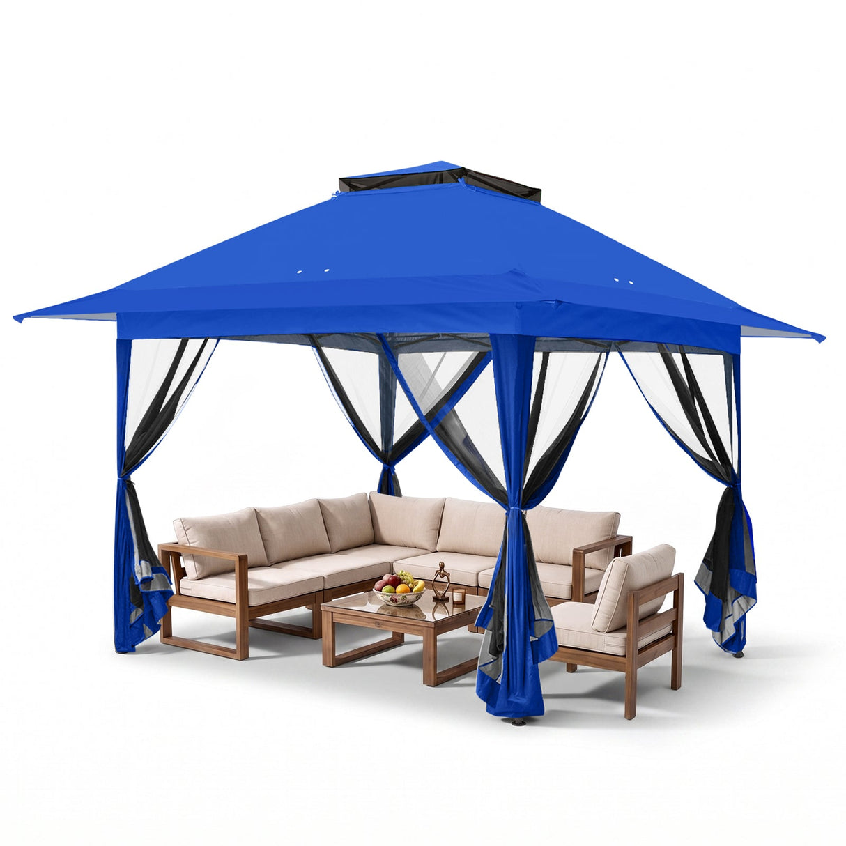13x13 Pop Up Gazebo with Netting w/ 169 sqft of Shade - Eagle Peak®