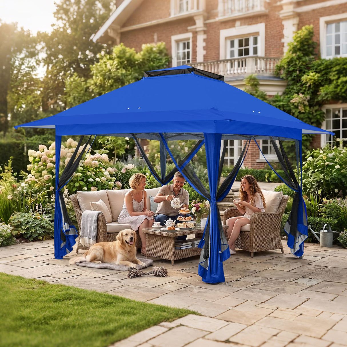 13x13 Pop Up Gazebo with Netting w/ 169 sqft of Shade - Eagle Peak®