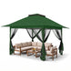 13x13 Pop Up Gazebo with Netting w/ 169 sqft of Shade - Eagle Peak®