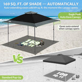 13x13 Straight Leg Pop Up Canopy Tent with 169 sqft of Shade - Eagle Peak®