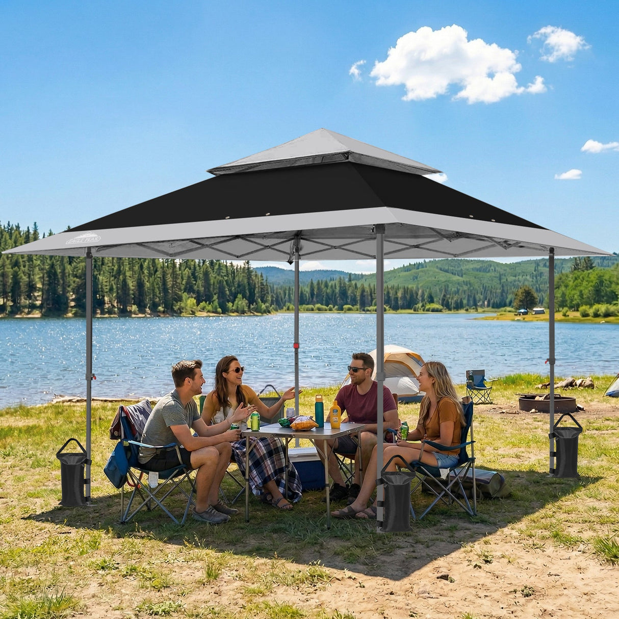 13x13 Straight Leg Pop Up Canopy Tent with 169 sqft of Shade - Eagle Peak Custom Canopy Tent