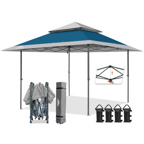 13x13 Straight Leg Pop Up Canopy Tent with 169 sqft of Shade - Eagle Peak Custom Canopy Tent