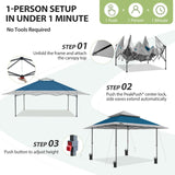 13x13 Straight Leg Pop Up Canopy Tent with 169 sqft of Shade - Eagle Peak®