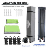 13x13 Straight Leg Pop Up Canopy Tent with 169 sqft of Shade - Eagle Peak Custom Canopy Tent