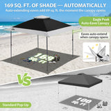 13x13 Straight Leg Pop Up Canopy Tent with 169 sqft of Shade - Eagle Peak®