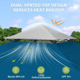 13x13 Straight Leg Pop Up Canopy Tent with 169 sqft of Shade - Eagle Peak®