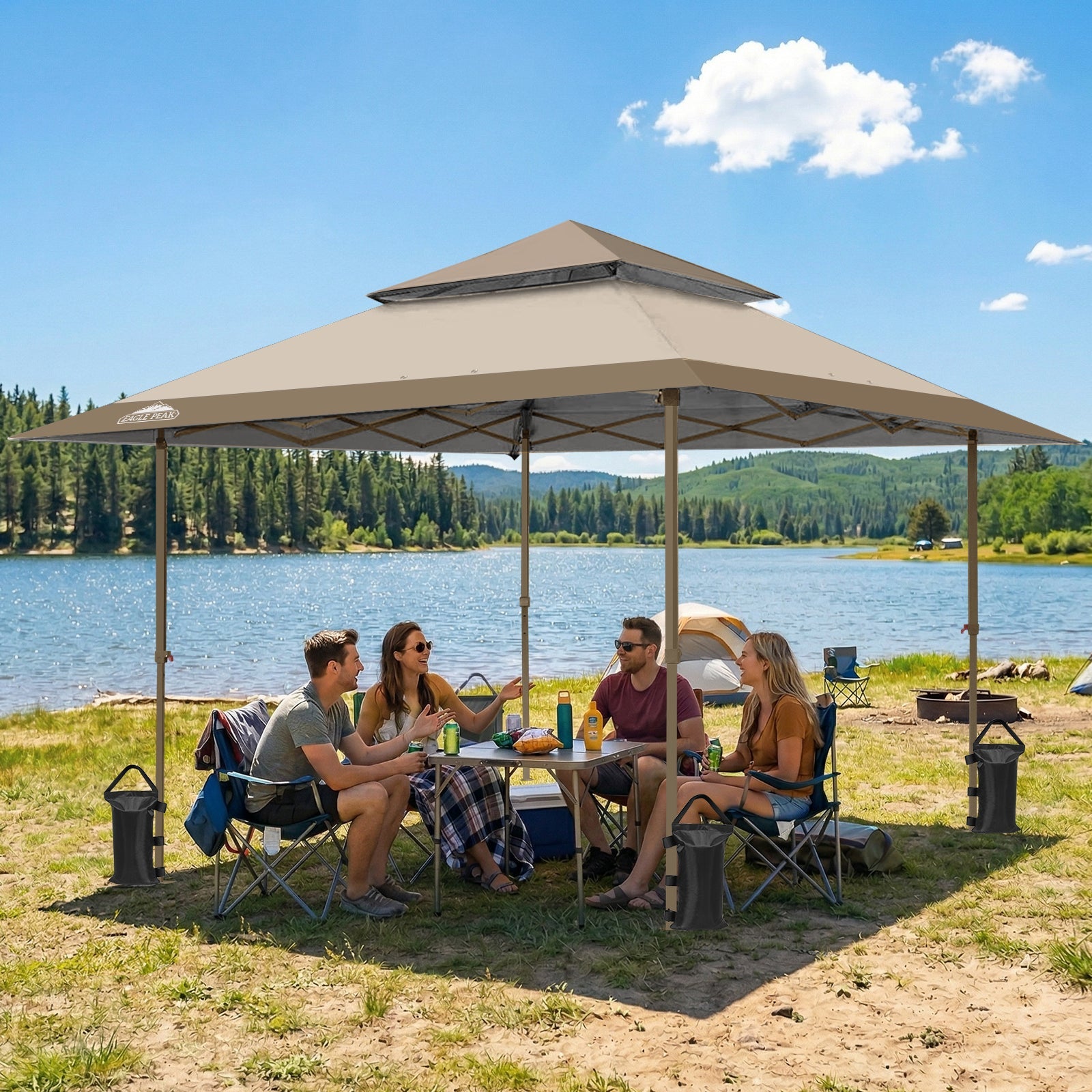 13x13 Straight Leg Pop Up Canopy Tent – Eagle Peak