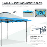 13x13 Straight Leg Pop Up Canopy Tent with 169 sqft of Shade - Eagle Peak Custom Canopy Tent