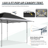13x13 Straight Leg Pop Up Canopy Tent with 169 sqft of Shade - Eagle Peak Custom Canopy Tent