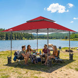 13x13 Straight Leg Pop Up Canopy Tent with 169 sqft of Shade - Eagle Peak Custom Canopy Tent