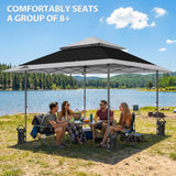 13x13 Straight Leg Pop Up Canopy Tent with 169 sqft of Shade - Eagle Peak®