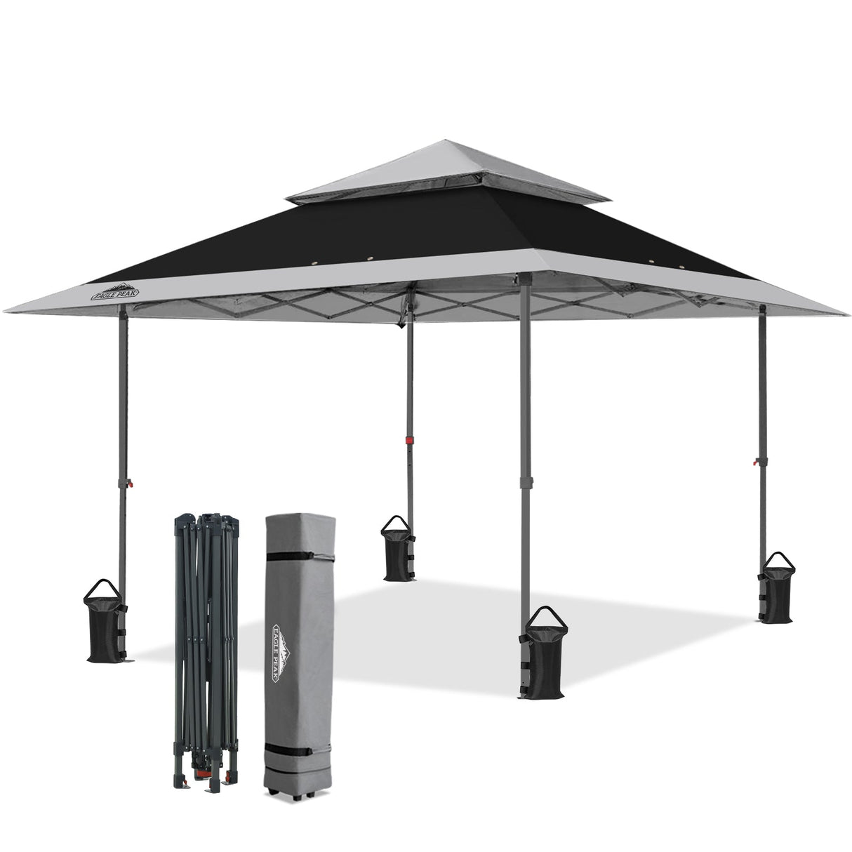13x13 Straight Leg Pop Up Canopy Tent with 169 sqft of Shade - Eagle Peak®