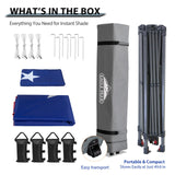 13x13 Straight Leg Pop Up Canopy Tent with 169 sqft of Shade - Eagle Peak Custom Canopy Tent