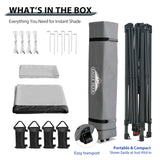 13x13 Straight Leg Pop Up Canopy Tent with 169 sqft of Shade - Eagle Peak Custom Canopy Tent