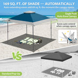 13x13 Straight Leg Pop Up Canopy Tent with 169 sqft of Shade - Eagle Peak®