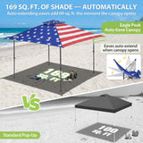 13x13 Straight Leg Pop Up Canopy Tent with 169 sqft of Shade - Eagle Peak®